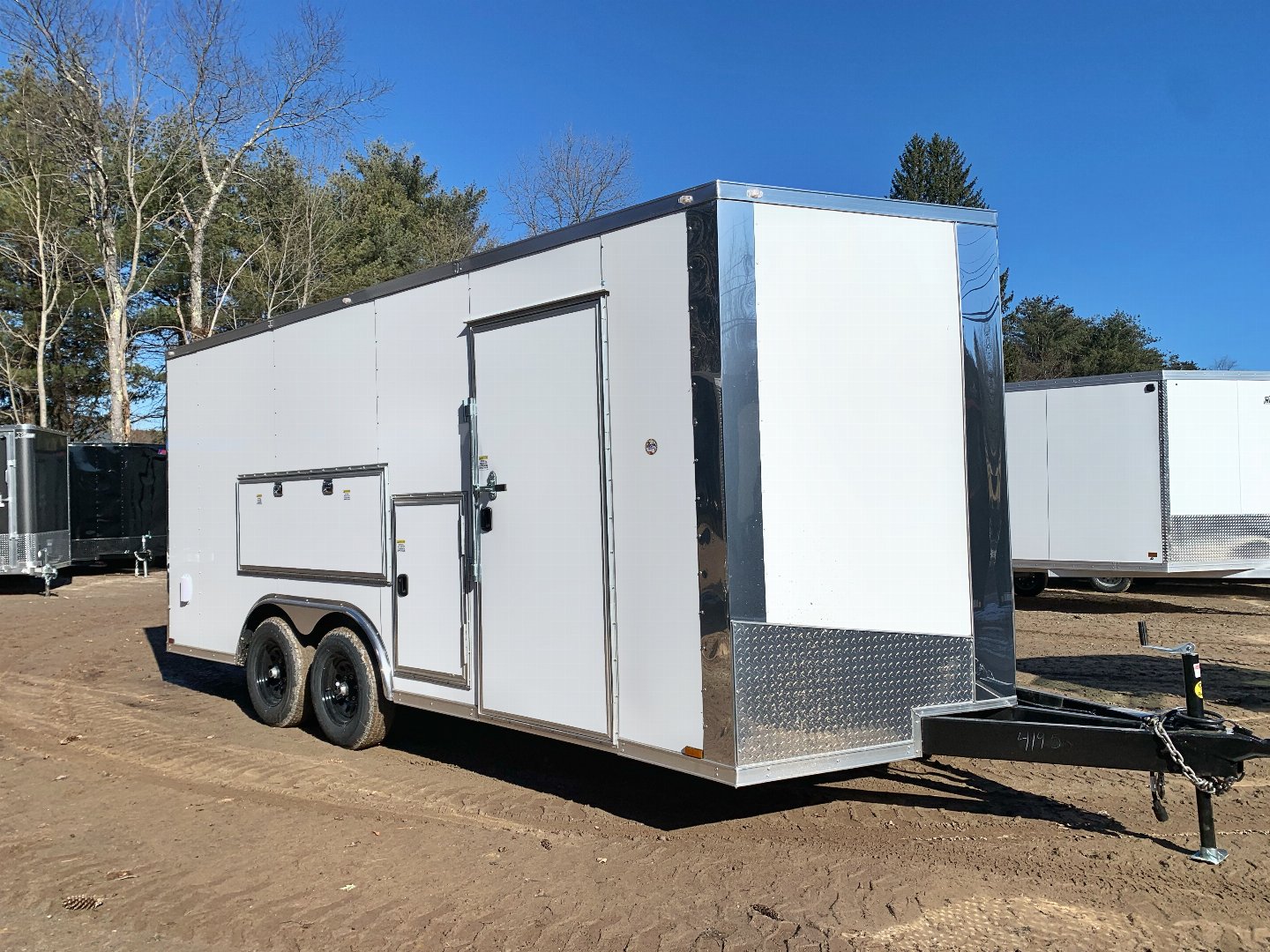 New 2024 SPARTAN 8.5x18 + 2ft V nose/ JobSite Trailer/ Tool Cribs
